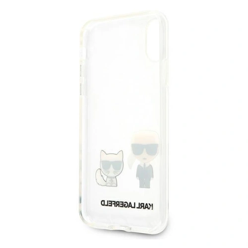 Etui Karl Lagerfeld KLHCPXCKTR Apple iPhone X/XS hardcase Transparent Karl & Choupette