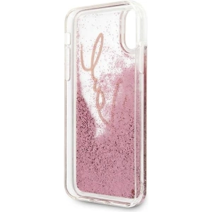 Hurtownia GSM - Etui Karl Lagerfeld KLHCPXTRKSRG Apple iPhone X/XS różowo-złoty/rose gold Glitter Signature - KLD439RS - {ean13} - Hurt