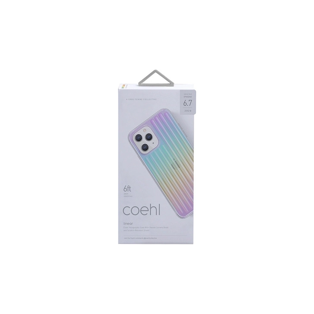 Hurtownia GSM - Etui UNIQ Coehl Linear Apple iPhone 12 Pro Max opalowy/iridescent - UNIQ308IRI - {ean13} - Hurt