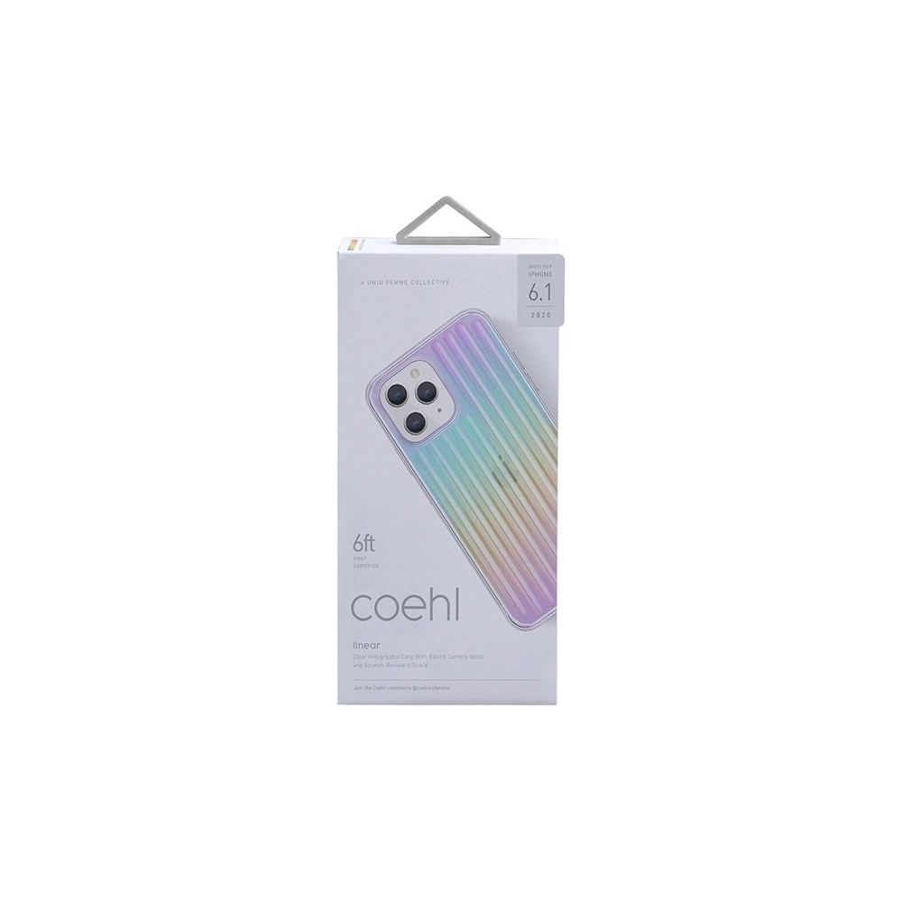 Hurtownia GSM - Etui UNIQ Coehl Linear Apple iPhone 12/12 Pro opalowy/iridescent - UNIQ309IRI - {ean13} - Hurt