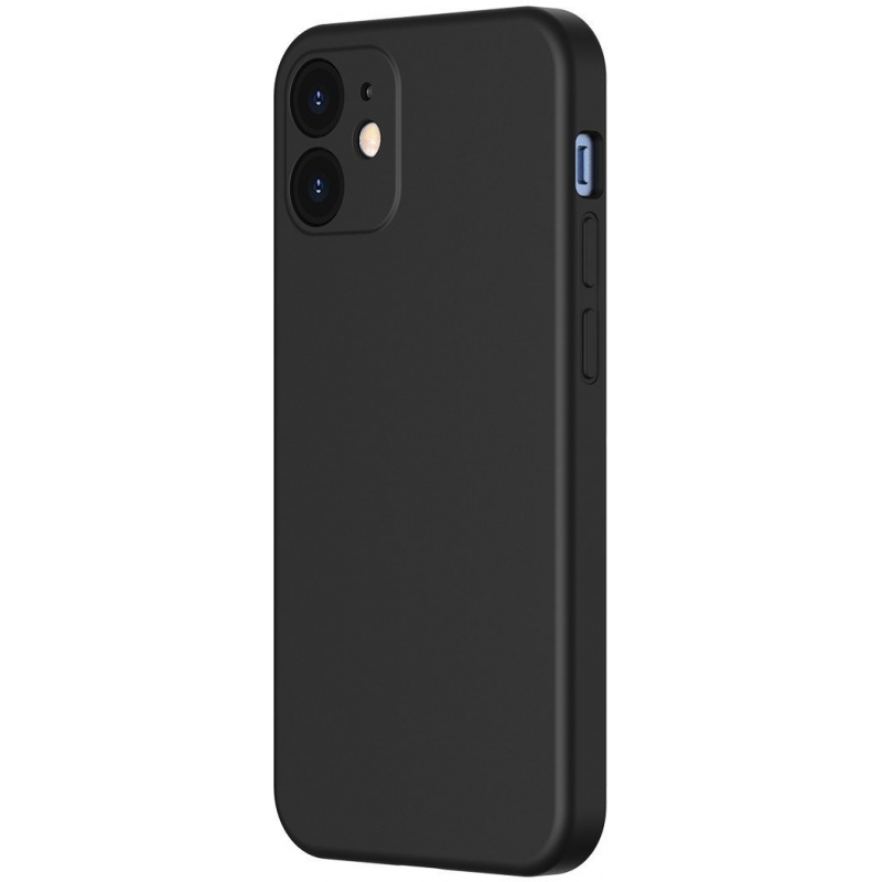 Baseus Distributor - 6953156228436 - BSU1988BLK - Baseus Liquid Silica Gel Case Apple iPhone 12 mini (black) - B2B homescreen