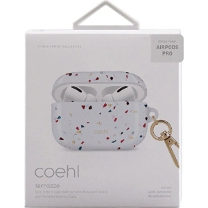 Etui UNIQ Coehl Terrazzo Apple AirPods Pro biały/natural white