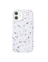 Etui UNIQ Coehl Terrazzo Apple iPhone 12 mini weiß/naturweiß