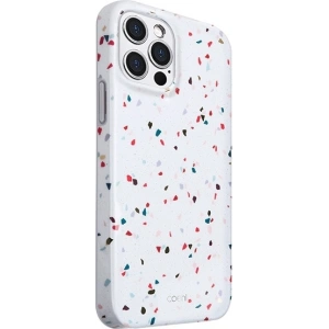 Etui UNIQ Coehl Terrazzo Apple iPhone 12 Pro Max biały/natural white