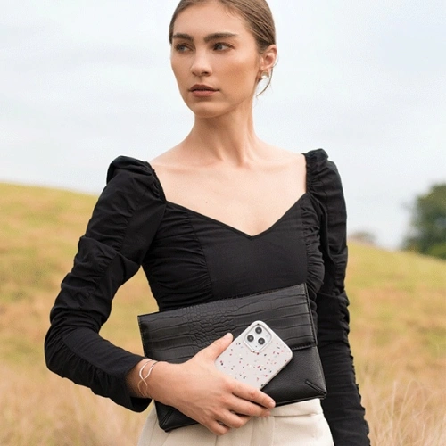 Etui UNIQ Coehl Terrazzo Apple iPhone 12 Pro Max biały/natural white