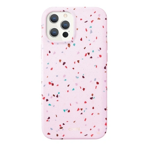 Etui UNIQ Coehl Terrazzo Apple iPhone 12 Pro Max różowy/blush pink