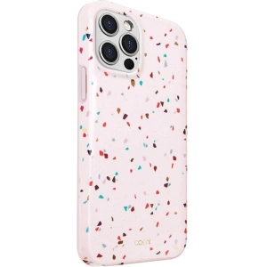 Etui UNIQ Coehl Terrazzo Apple iPhone 12 Pro Max różowy/blush pink