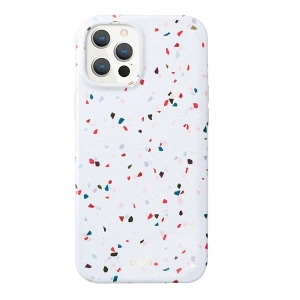 Etui UNIQ Coehl Terrazzo Apple iPhone 12/12 Pro biały/natural white
