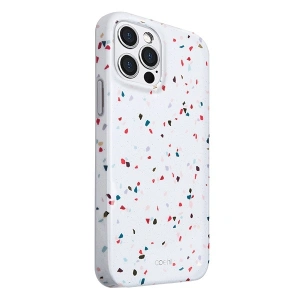 Etui UNIQ Coehl Terrazzo Apple iPhone 12/12 Pro biały/natural white