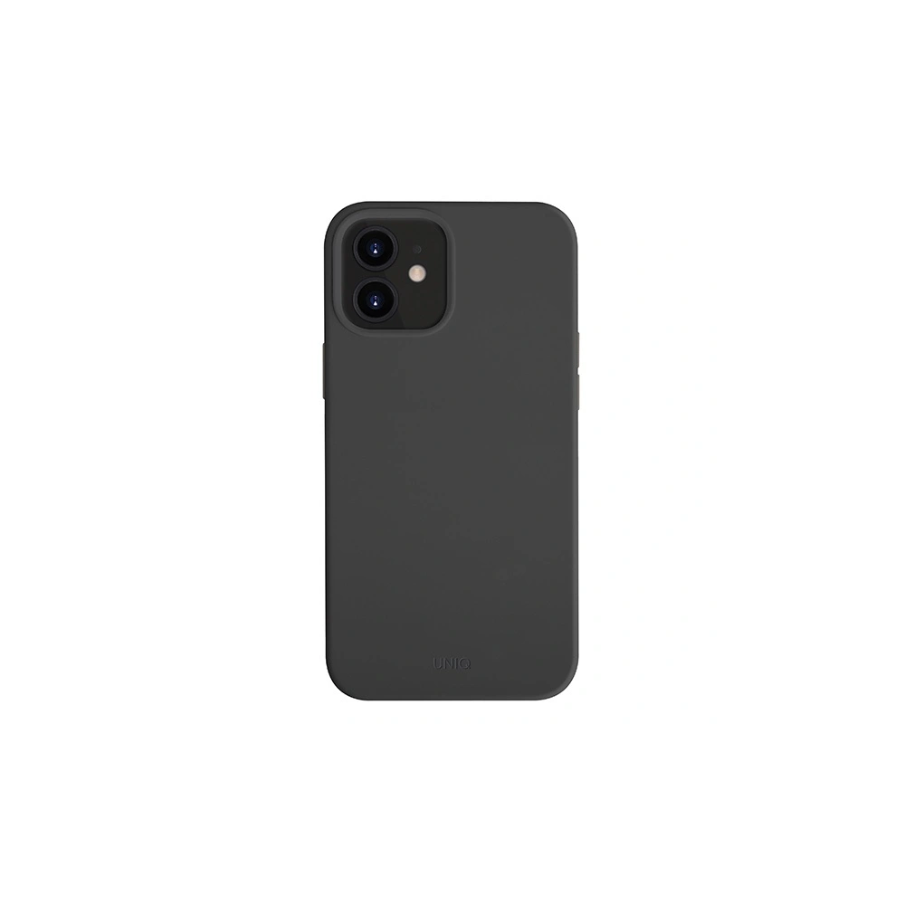 Hurtownia GSM - Etui UNIQ Lino Hue Apple iPhone 12 mini schwarz/ink black Antimicrobial - UNIQ330BLK - {ean13} - Hurt