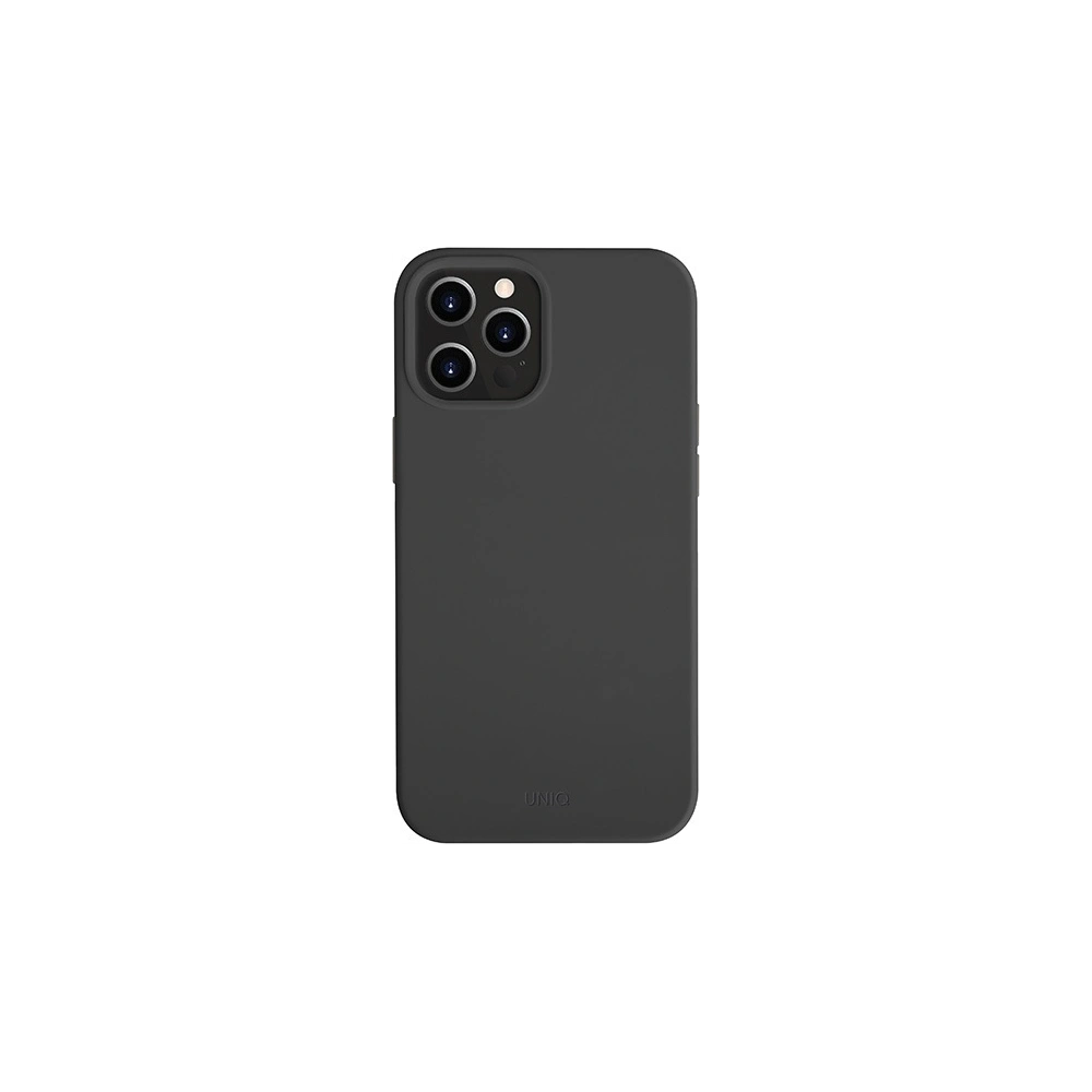 Hurtownia GSM - Etui UNIQ Lino Hue Apple iPhone 12 Pro Max czarny/ink black Antimicrobial - UNIQ333BLK - {ean13} - Hurt
