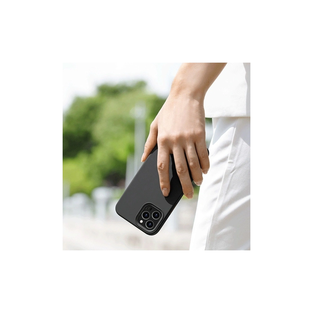 Hurtownia GSM - Etui UNIQ Lino Hue Apple iPhone 12 Pro Max czarny/ink black Antimicrobial - UNIQ333BLK - {ean13} - Hurt