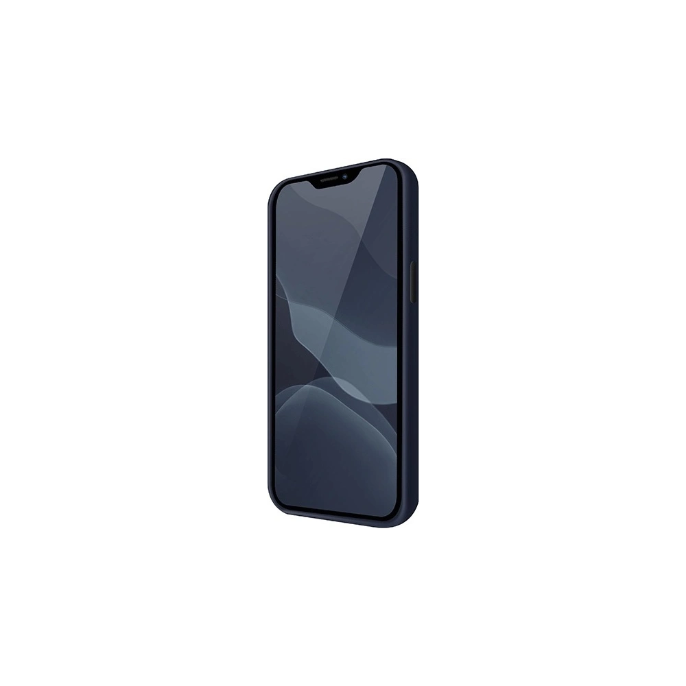 Hurtownia GSM - Etui UNIQ Lino Hue Apple iPhone 12 Pro Max niebieski/marine blue Antimicrobial - UNIQ334BLU - {ean13} - Hurt