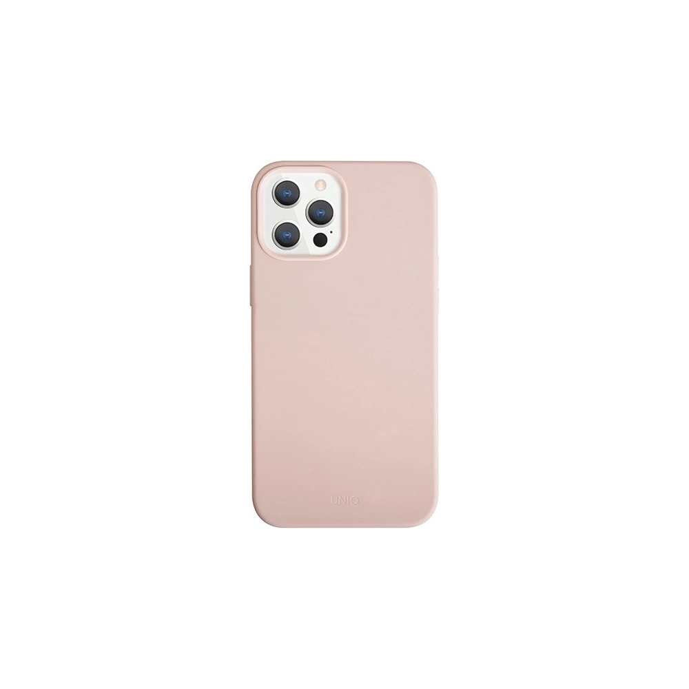 Hurtownia GSM - Etui UNIQ Lino Hue Apple iPhone 12 Pro Max różowy/blush pink Antimicrobial - UNIQ335PNK - {ean13} - Hurt