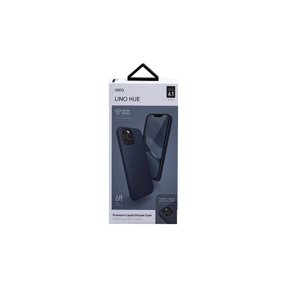 Wholesale UNIQ Lino Hue Apple iPhone 12/12 Pro marine blue Antimicrobial - UNIQ337BLU - {ean13} - Hurt