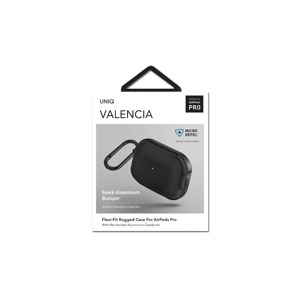 Wholesale UNIQ Valencia Apple AirPods Pro midnight black Antimicrobial - UNIQ339BLK - {ean13} - Hurt