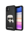 Wholesale Karl Lagerfeld KLHCN61KHBK Apple iPhone 11 black hardcase Ikonik Karl`s Head - KLD435BLK - {ean13} - Hurt