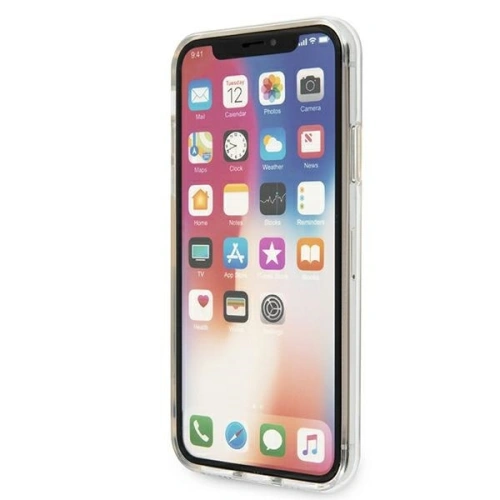 Etui Guess GUHCPXPCUCHBK Apple iPhone X/XS czarny/black hardcase Gold Chain Collection