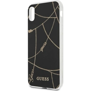 Hurtownia GSM - Etui Guess GUHCPXPCUCHBK Apple iPhone X/XS czarny/black hardcase Gold Chain Collection - GUE825BLK - {ean13} - Hurt