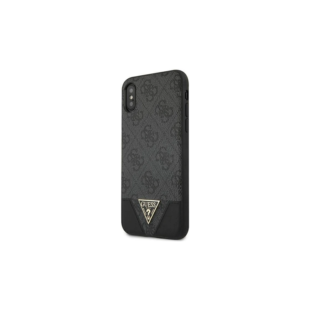 Wholesale Guess GUHCI65PU4GHBK Apple iPhone XS Max grey hardcase 4G Triangle Collection - GUE823GRY - {ean13} - Hurt