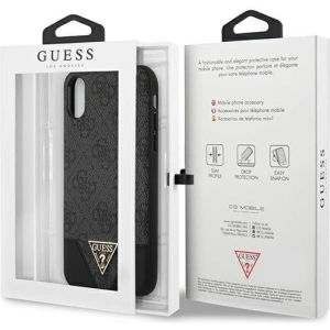Hurtownia GSM - Etui Guess GUHCI65PU4GHBK Apple iPhone XS Max grau/hardcase 4G Triangle Collection - GUE823GRY - {ean13} - Hurt