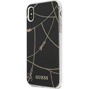 Hurtownia GSM - Etui Guess GUHCI65PCUCHBK Apple iPhone XS Max schwarz/black hardcase Gold Chain Collection - GUE822BLK - {ean13} - Hurt