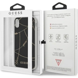Hurtownia GSM - Etui Guess GUHCI65PCUCHBK Apple iPhone XS Max schwarz/black hardcase Gold Chain Collection - GUE822BLK - {ean13} - Hurt