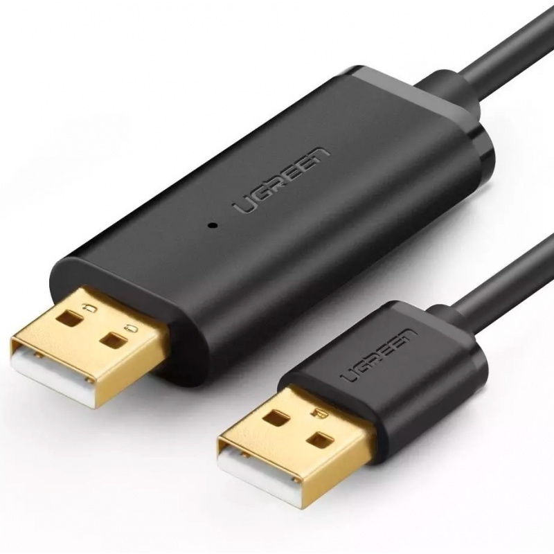 Ugreen Distributor - 6957303822331 - UGR591BLK - UGREEN US166 USB cable A-A for data transfer, 2m (black) - B2B homescreen
