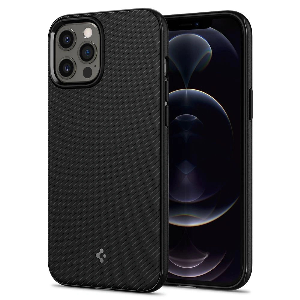 Hurtownia GSM - Etui Spigen Mag Armor Apple iPhone 12/12 Pro Matt Schwarz - SPN1422BLK - {ean13} - Hurt