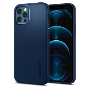 Etui Spigen Thin Fit Apple iPhone 12/12 Pro Navy Blue