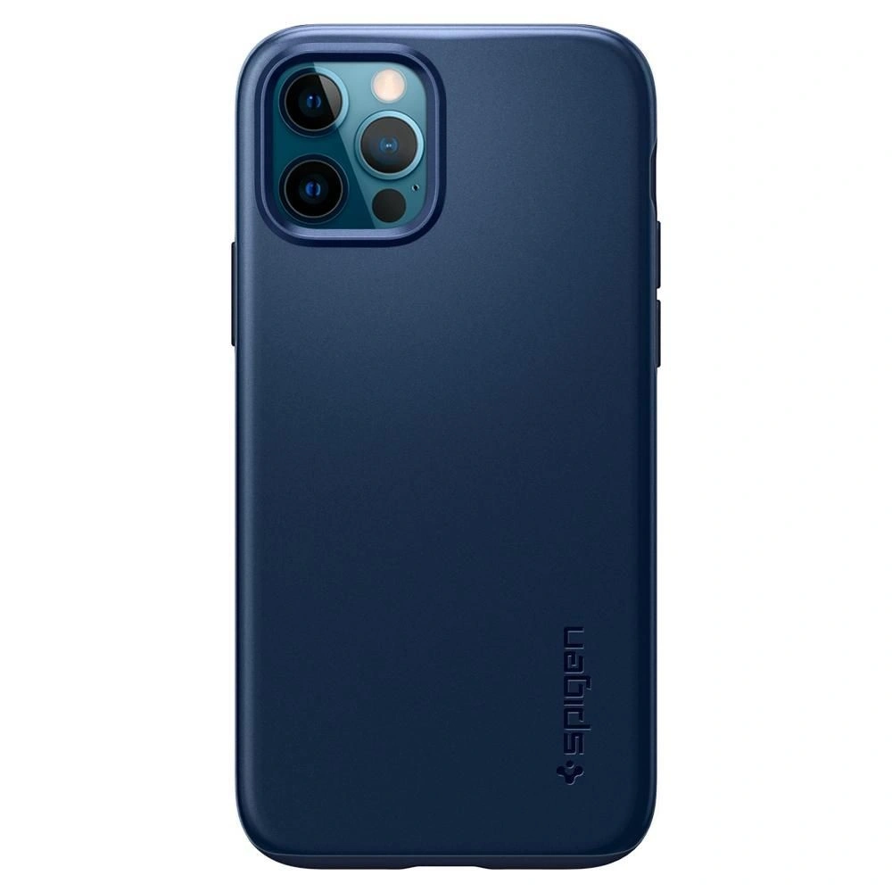 Hurtownia GSM - Etui Spigen Thin Fit Apple iPhone 12/12 Pro Navy Blue - SPN1423BLU - {ean13} - Hurt