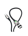 Wholesale Baseus Zinc Magnetic USB-C USB-C Cable 5A 1.2m (Black) - BSU1989BLK - {ean13} - Hurt