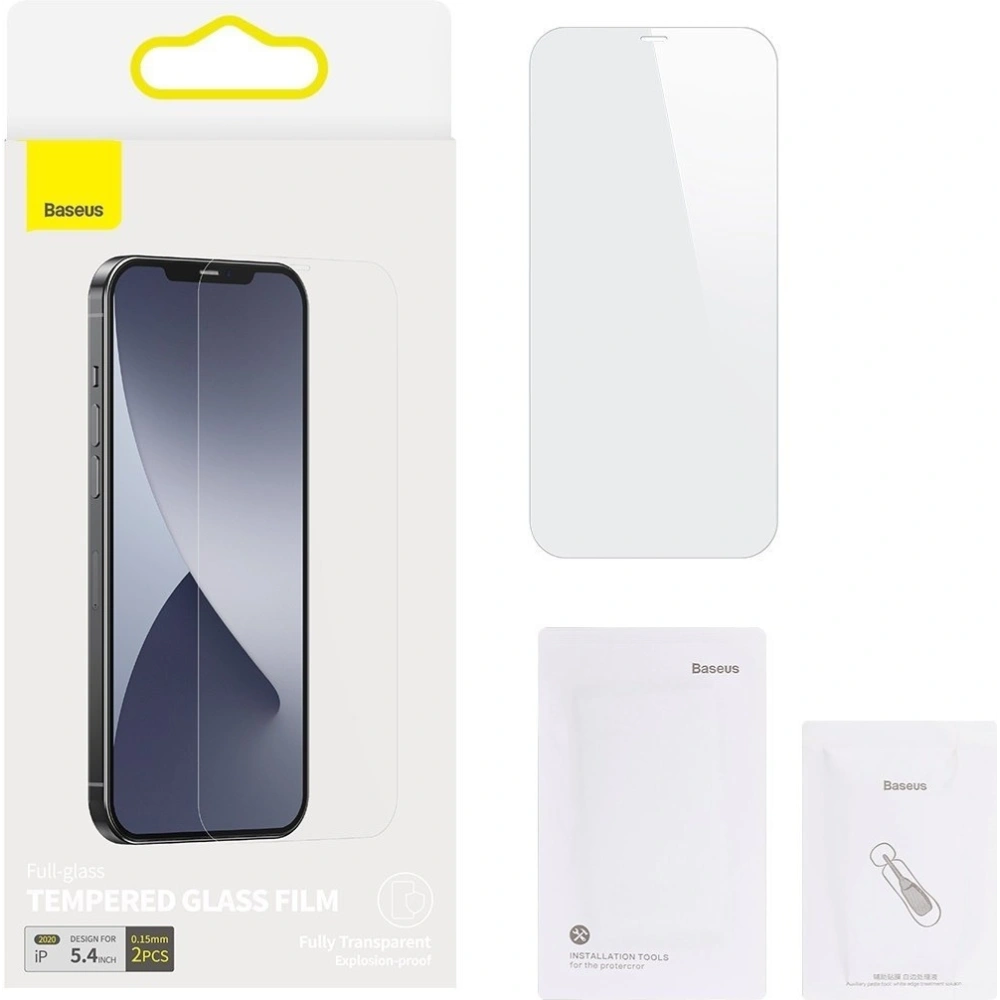 Hurtownia GSM - Szkło hartowane 0.15mm Baseus Apple iPhone 12 mini (2szt.) - BSU1990 - {ean13} - Hurt