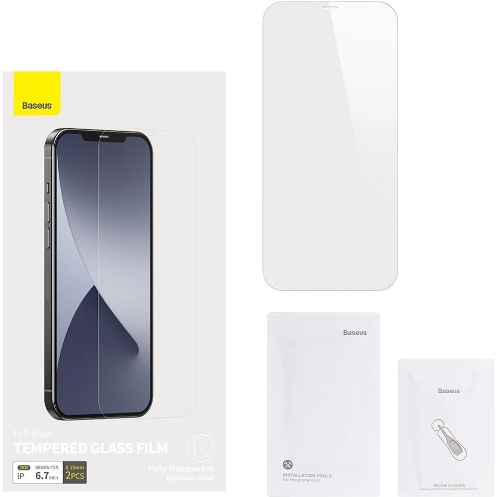 Hurtownia GSM - Szkło hartowane 0.15mm Baseus Apple iPhone 12 Pro Max (2szt.) - BSU1992 - {ean13} - Hurt
