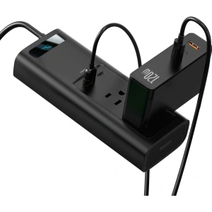 Hurtownia GSM - Inwerter samochodowy Baseus 150W, 110V, US/JP (czarny) - BSU1993BLK - {ean13} - Hurt