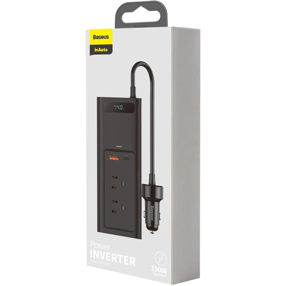 Wholesale Baseus Inverter 150W (110V US/JP) Black - BSU1993BLK - {ean13} - Hurt