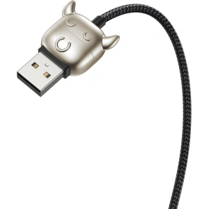 Kabel USB Baseus Year of the Ox 3w1 USB-C / Lightning / Micro 1,2m 3.5A (czarny)
