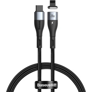 Kabel magnetyczny USB-C - Lightning Baseus Zinc 20W 2m (czarny)