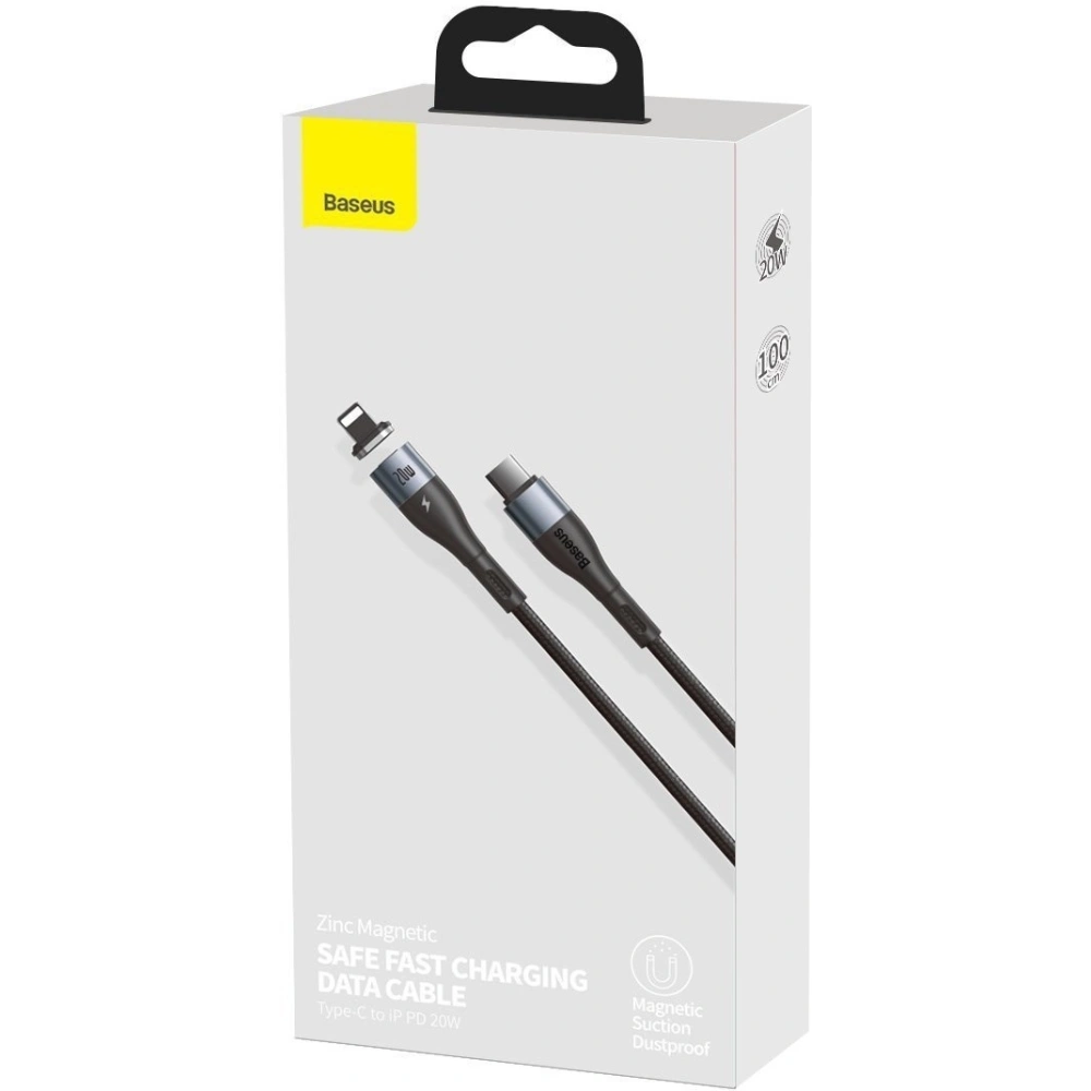 Hurtownia GSM - Kabel magnetyczny USB-C - Lightning Baseus Zinc 20W 2m (czarny) - BSU1996BLK - {ean13} - Hurt