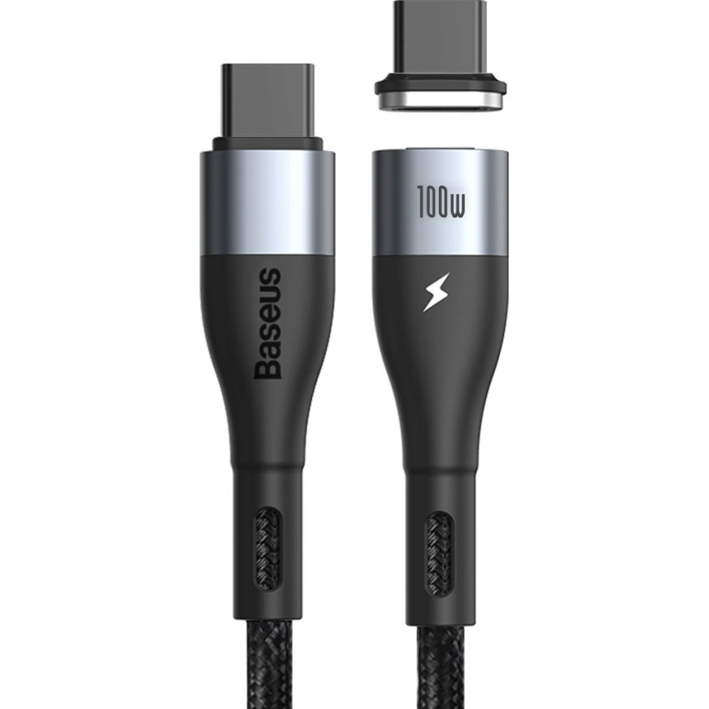 Wholesale Baseus Zinc Magnetic USB-C - USB-C Cable 100W 1.5m (Black) - BSU1997BLK - {ean13} - Hurt