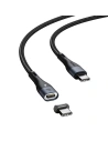 Hurtownia GSM - Kabel USB-C do USB-C, magnetyczny Baseus Zinc 100W 1.5m (czarny) - BSU1997BLK - {ean13} - Hurt