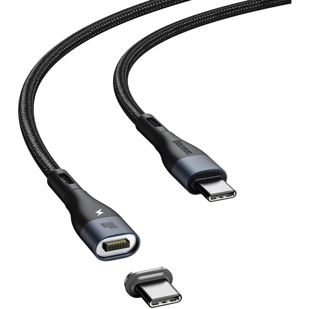 Wholesale Baseus Zinc Magnetic USB-C - USB-C Cable 100W 1.5m (Black) - BSU1997BLK - {ean13} - Hurt