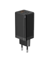 Ładowarka sieciowa Baseus GaN Pro, C+C+A, 65W, EU (czarna)