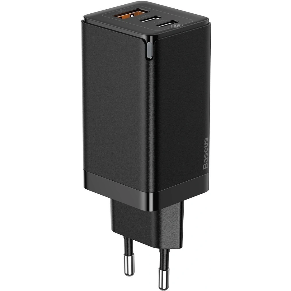 Hurtownia GSM - Ładowarka sieciowa Baseus GaN Pro, C+C+A, 65W, EU (czarna) - BSU1998BLK - {ean13} - Hurt
