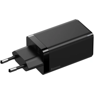 Ładowarka sieciowa Baseus GaN Pro, C+C+A, 65W, EU (czarna)
