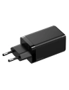 Hurtownia GSM - Ładowarka sieciowa Baseus GaN Pro, C+C+A, 65W, EU (czarna) - BSU1998BLK - {ean13} - Hurt