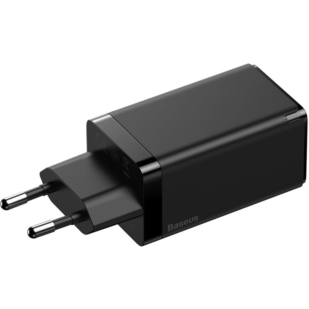 Hurtownia GSM - Ładowarka sieciowa Baseus GaN Pro, C+C+A, 65W, EU (czarna) - BSU1998BLK - {ean13} - Hurt