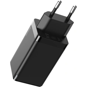 Ładowarka sieciowa Baseus GaN Pro, C+C+A, 65W, EU (czarna)