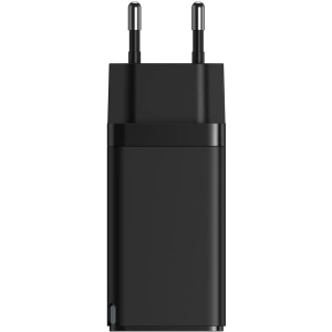 Ładowarka sieciowa Baseus GaN Pro, C+C+A, 65W, EU (czarna)