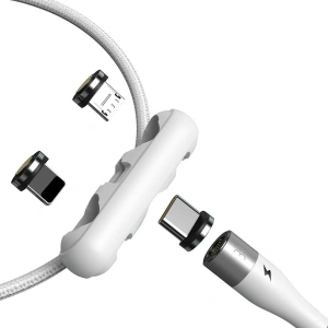 Hurtownia GSM - Kabel USB Baseus Fast 4w1 USB do USB-C / Lightning / Micro 3A 1m (biały) - BSU2002WHT - {ean13} - Hurt